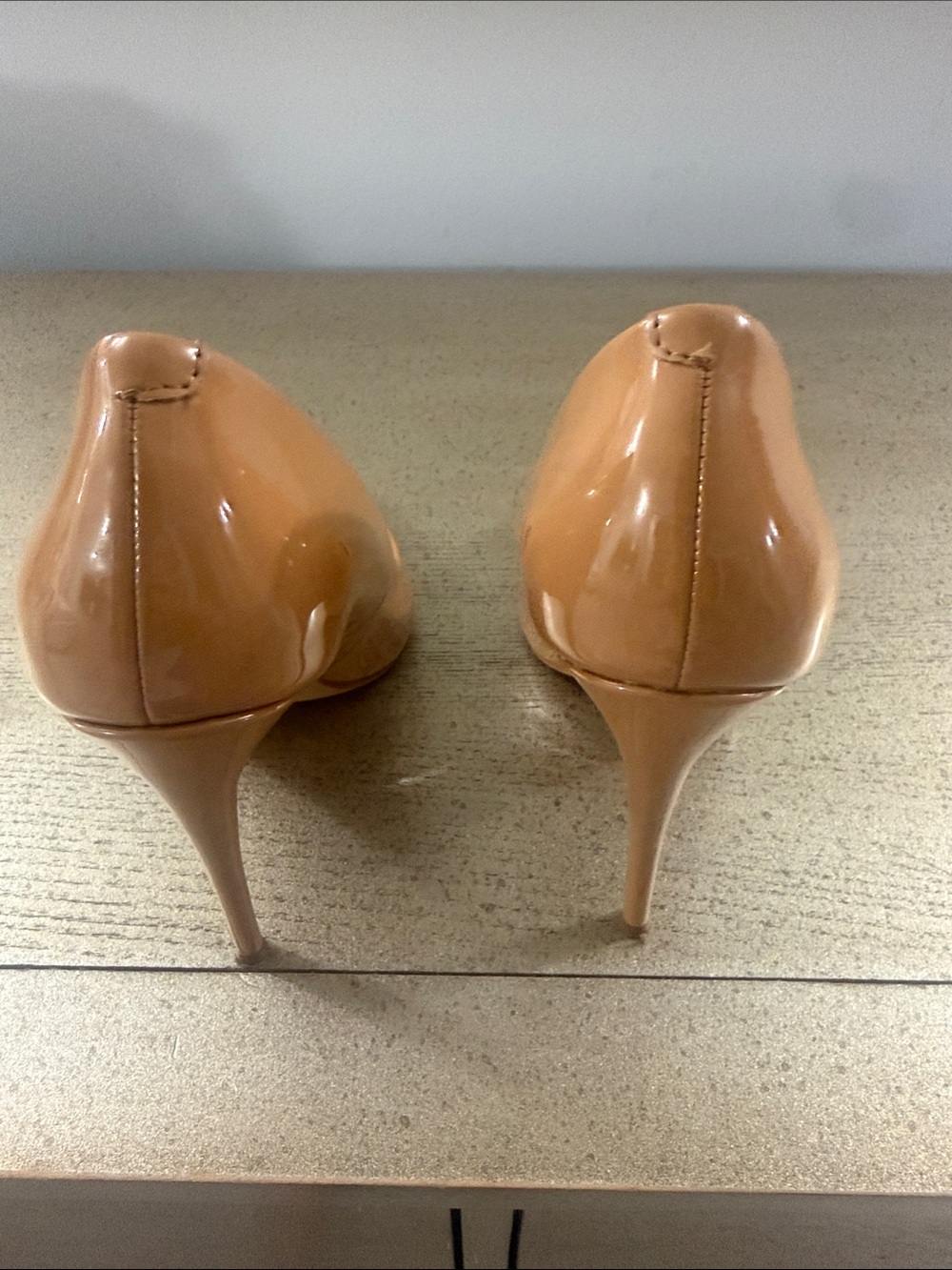 Steve Madden Daisie Nude Patent Pointed-Toe Pumps - Picture 3 of 6